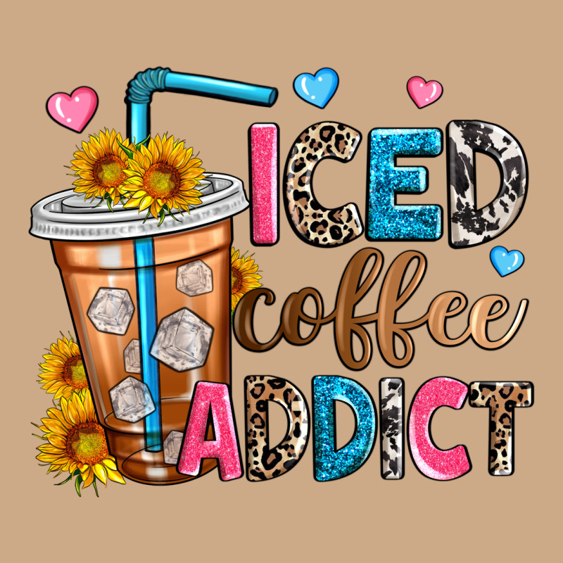 Iced Coffee Addict Vintage Hoodie by Zillion Design Studio | Teevron