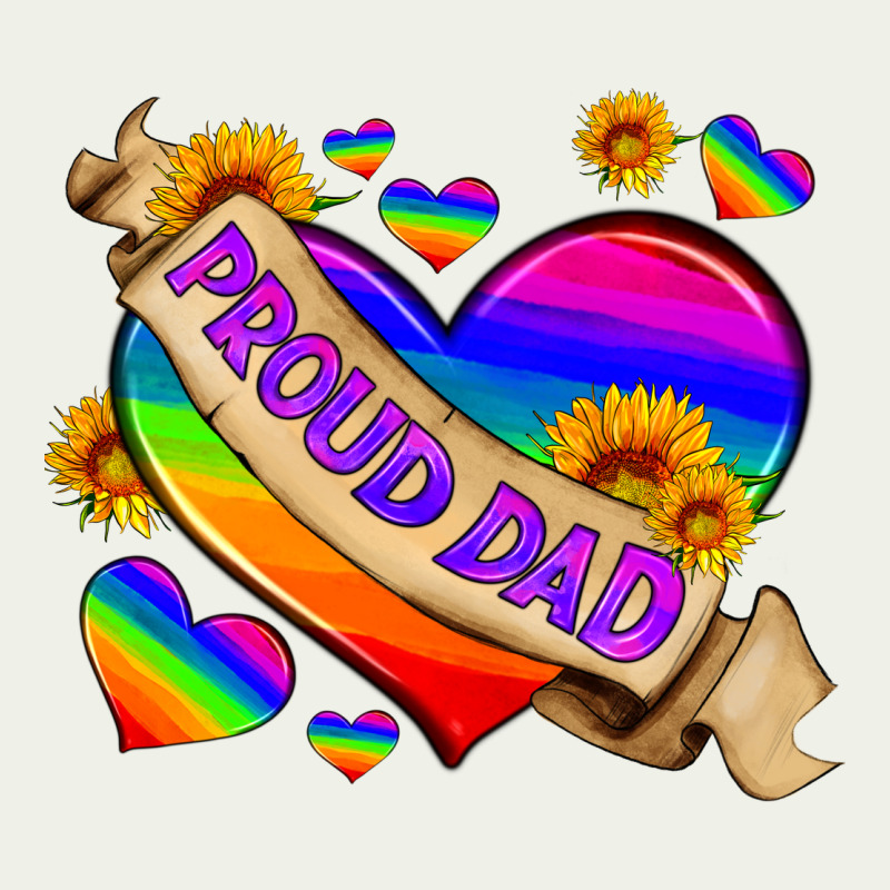 Lgbtq Proud Dad Urban Heavy Tee by HRA Design Shop | Teevron