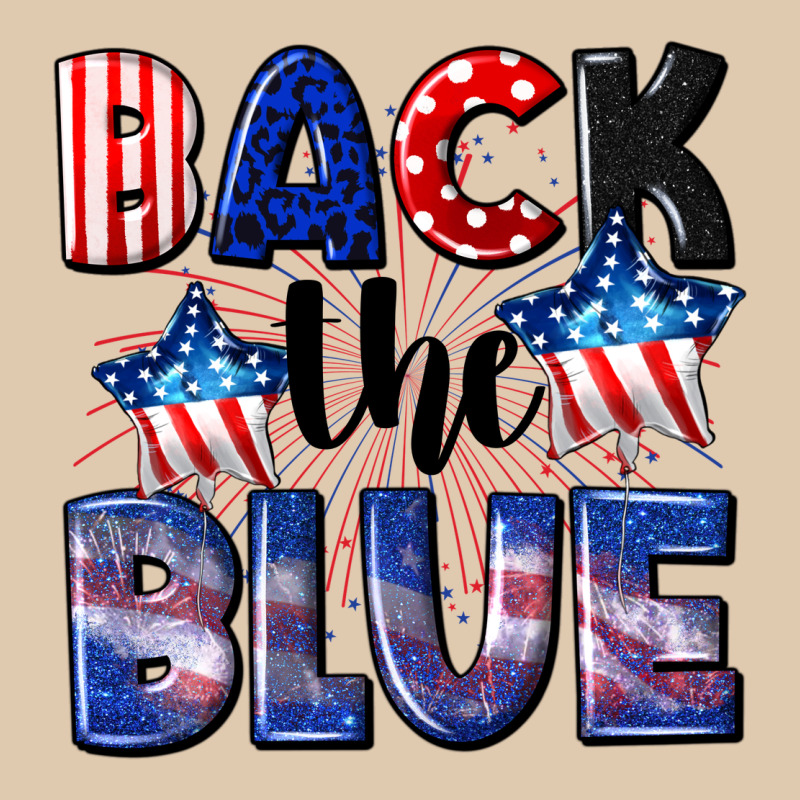 Back The Blue 4th Of July Heavyweight Sweatshirt by CowGirlArtShop | Teevron
