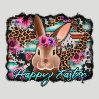 Happy Easter Bunny Western Background Zipper Hoodie | Teevron