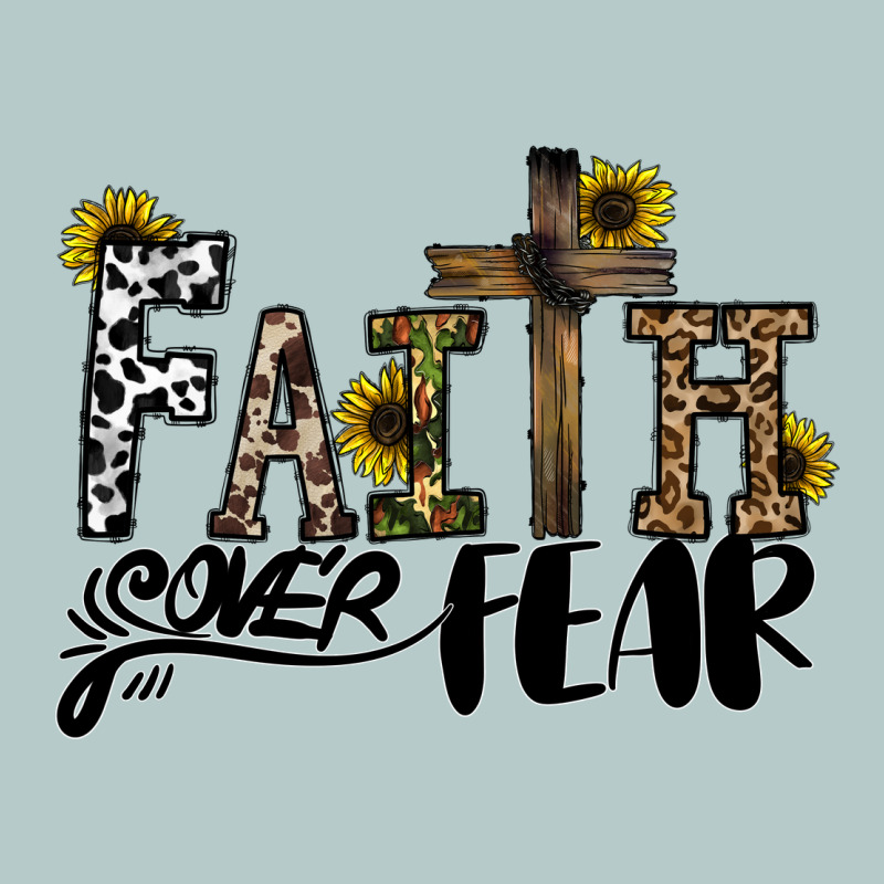 Faith Over Fear Heavy Core Tee by CowhideDigitalArt | Teevron
