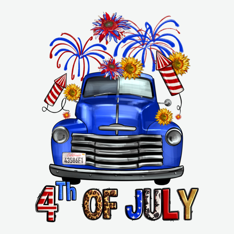 Western Fourth Of July Truck Urban Heavy Tee by FaDigitalArtStudio | Teevron