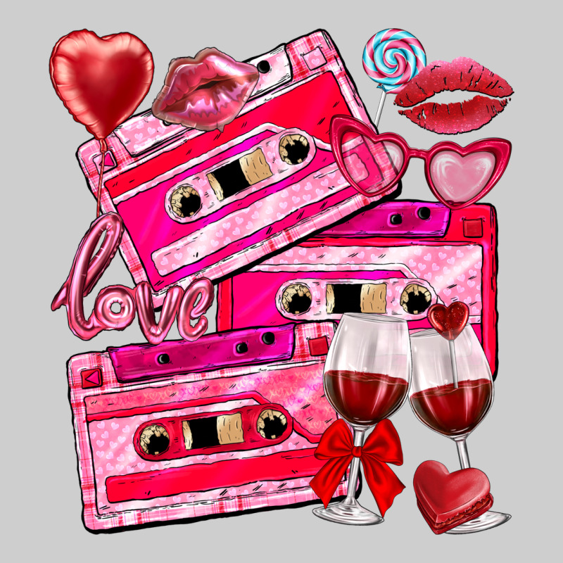 Valentines Day Cassette Premium Sweatshirt by NancyCooperArtShop | Teevron