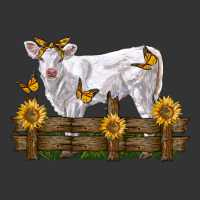 charolais calf with sunflowers | Teevron
