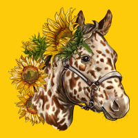 Appaloosa Horse With Sunflowers Premium Hoodie | Teevron