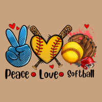 Peace Love  Softball Vintage Tee | Teevron