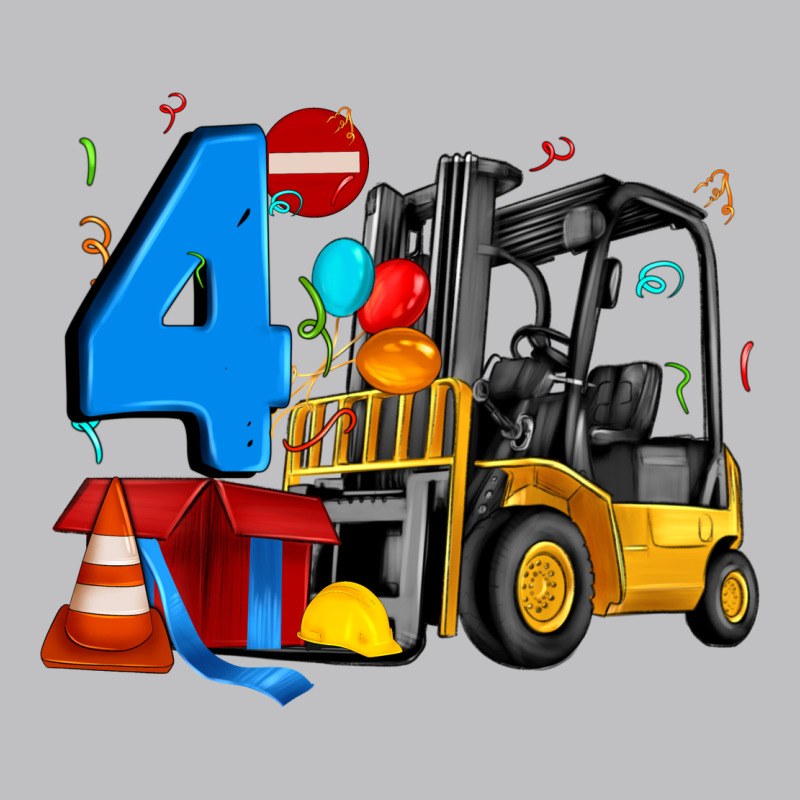 Forklift Birthday Four Long Sleeve Tee by Artiststas | Teevron