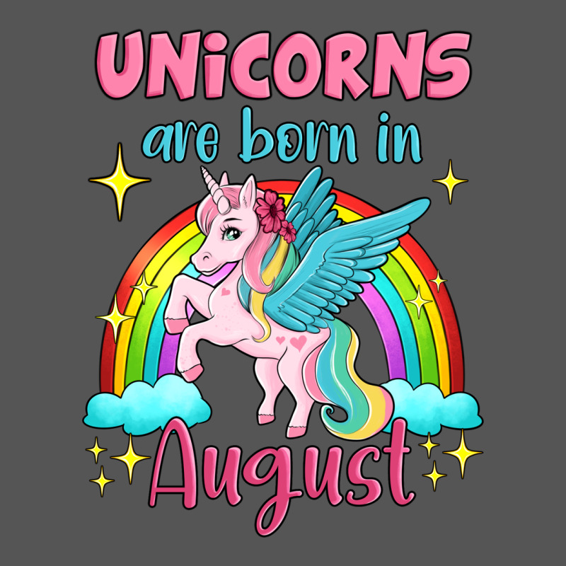 Unicorns Are Born In August Zipper Hoodie by Jasminsmagicworld | Teevron