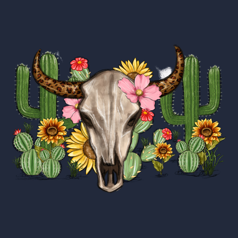 Bull Skull With Cactus Premium Sweatshirt by MaliasSmallBusiness | Teevron