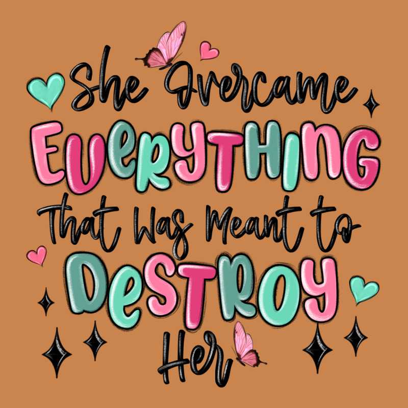 She Overcame Everything That Was Meant To Destroy Heavyweight Hoodie by MaliasSmallBusiness | Teevron