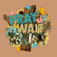 Pray Wait Trust Crosses Christian Heavyweight Hoodie | Teevron