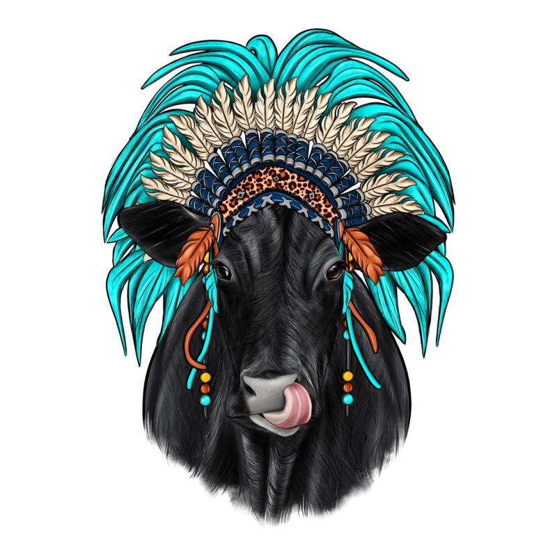 Black Angus Indian Headdress Classic Tee by JahusDesignShop | Teevron