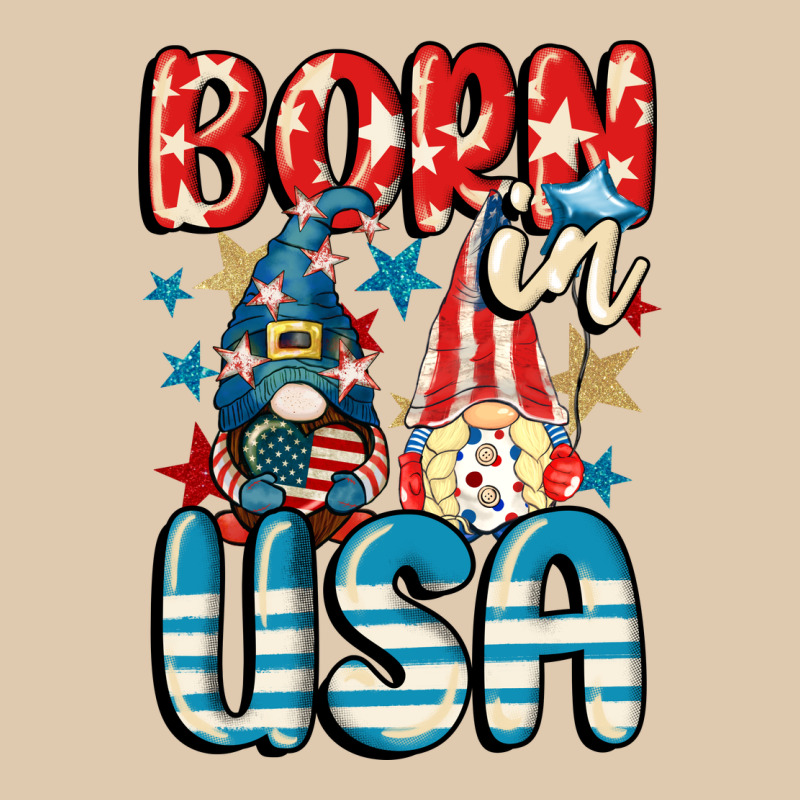 Born In Usa Gnomes 4th Of July Heavyweight Sweatshirt by CowGirlArtShop | Teevron