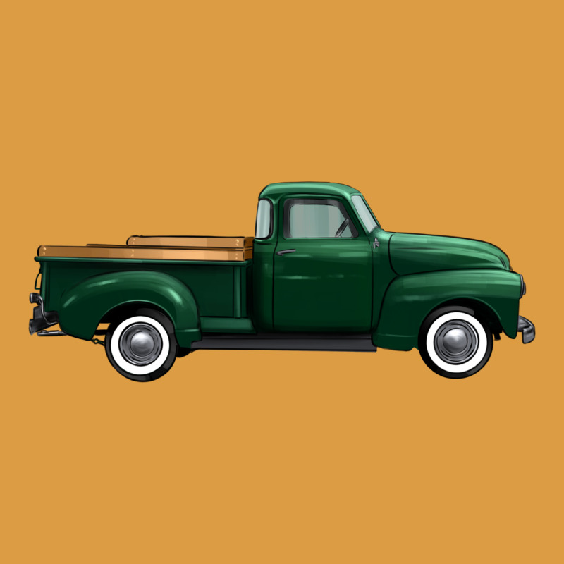 Western Green Truck Right Side View 1 Urban Heavy Tee by FaDigitalArtStudio | Teevron