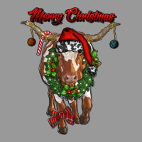 Merry Christmas Longhorn Cow Vintage Hoodie | Teevron