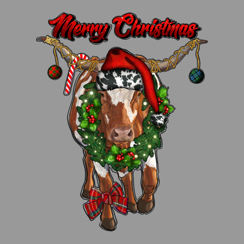 Merry Christmas Longhorn Cow Vintage Hoodie by RanaPortraitStore | Teevron