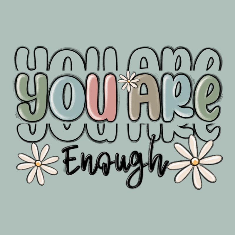 You Are Enough Heavyweight Hoodie by MaliasSmallBusiness | Teevron