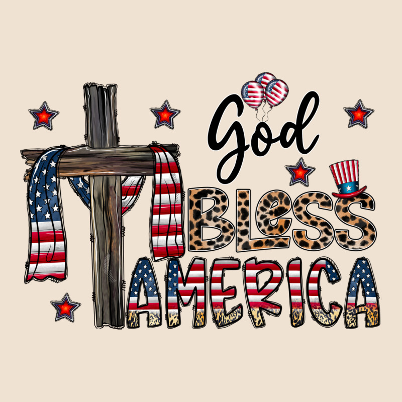 God Bless America Urban Heavy Tee by CowhideDigitalArt | Teevron