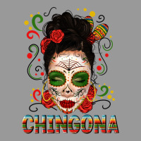 Mexicana Skull Girl Messy Bun Vintage Hoodie | Teevron