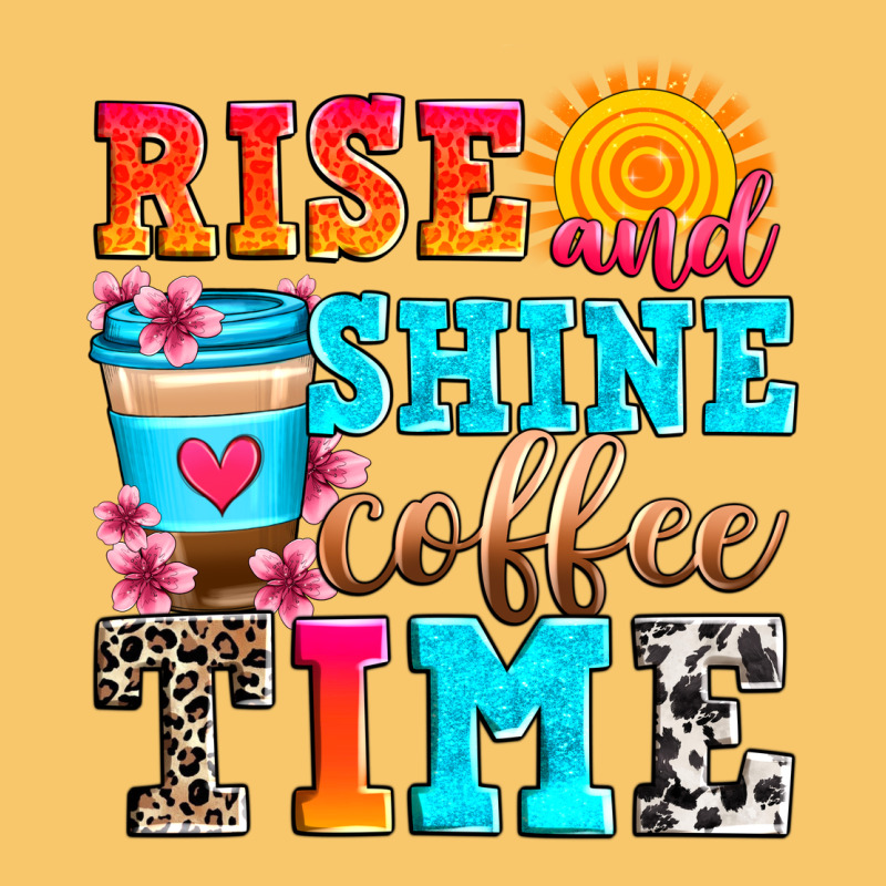 Rise And Shine Coffee Time Vintage Hoodie by Zillion Design Studio | Teevron
