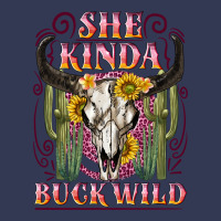 She Kinda Buck Wild With Bull Skull Heavyweight Hoodie | Teevron