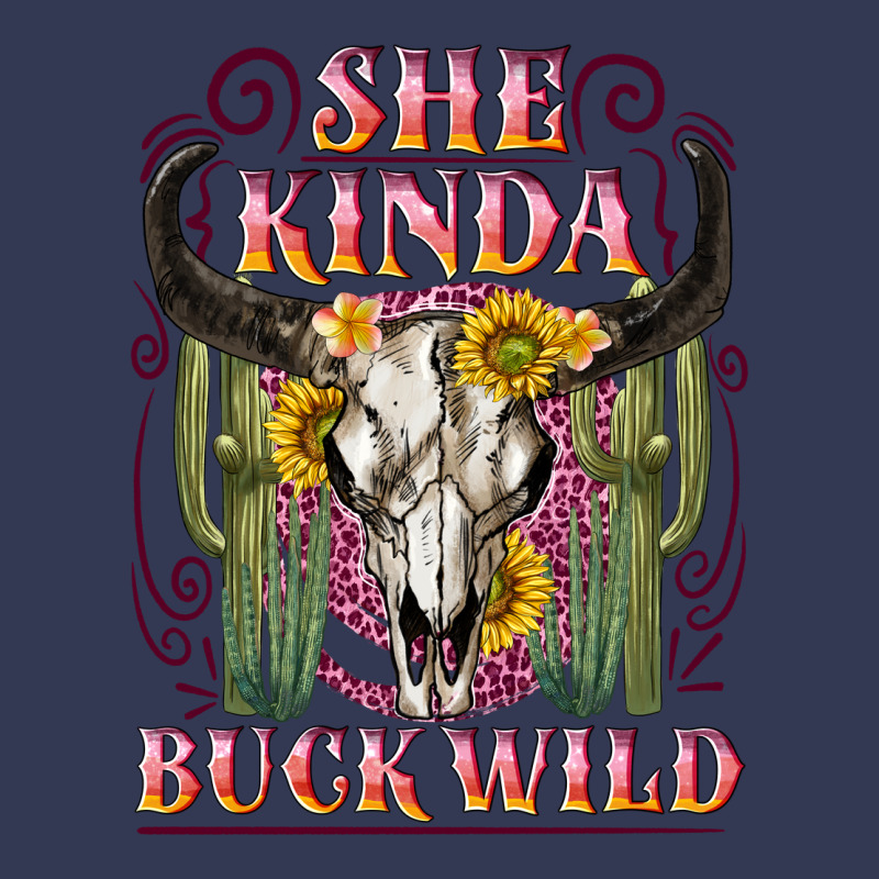She Kinda Buck Wild With Bull Skull Heavyweight Hoodie by NancyCooperArtShop | Teevron