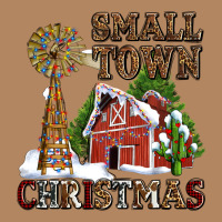 Small Town Christmas With Barn And Cactus Long Sleeve Tee | Teevron