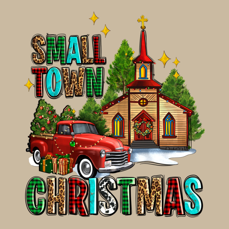 Small Town Christmas Church Western Truck Long Sleeve Tee by AdoDesignShop | Teevron