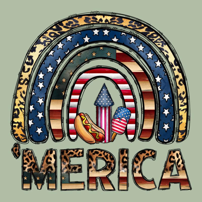 Merica Rainbow Urban Heavy Tee by CowhideDigitalArt | Teevron