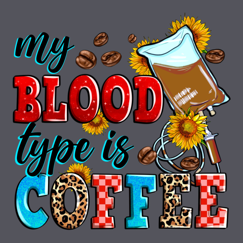 My Blood Type Is Coffee Vintage Hoodie by Zillion Design Studio | Teevron