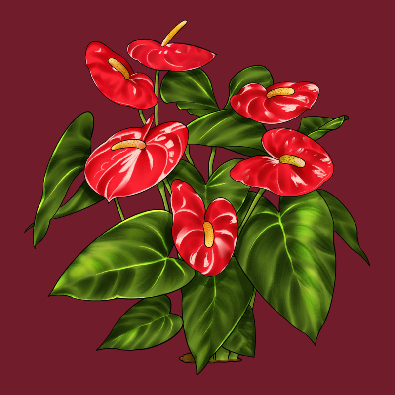 Anthurium Zipper Hoodie by LillyAllenDesigns | Teevron