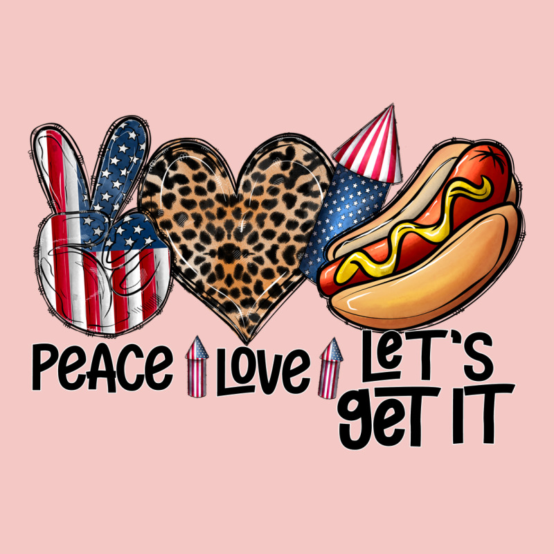 Peace Love Let's Get It Urban Heavy Tee by CowhideDigitalArt | Teevron
