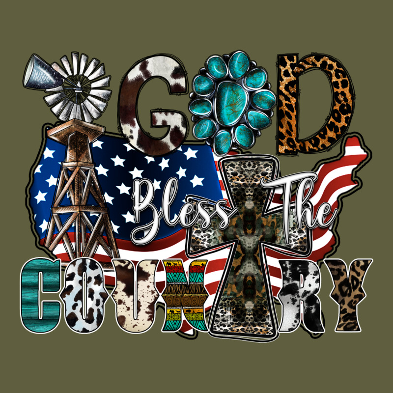 God Bless The Country Vintage Tee by SublimationCraftShop | Teevron
