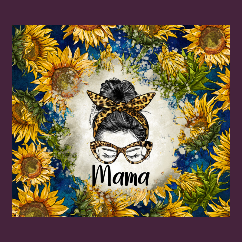 Sunflowers Messy Bun Mama Premium Tee by BarkalooDesign | Teevron