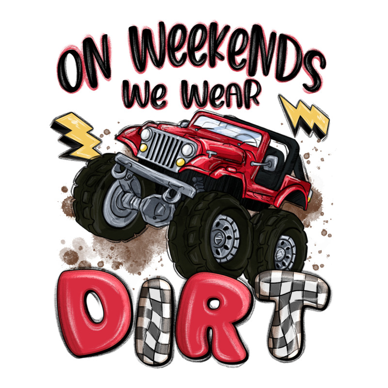 On Weekends We Wear Dirt Heavyweight Hoodie by MaliasSmallBusiness | Teevron