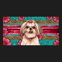 Western Shih Tzu License Plate Design Classic Tee | Teevron
