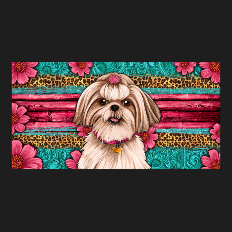 Western Shih Tzu License Plate Design Classic Tee by JahusDesignShop | Teevron