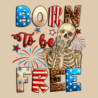 Born To Be Free With Skeleton 4th Of July Heavyweight Sweatshirt | Teevron