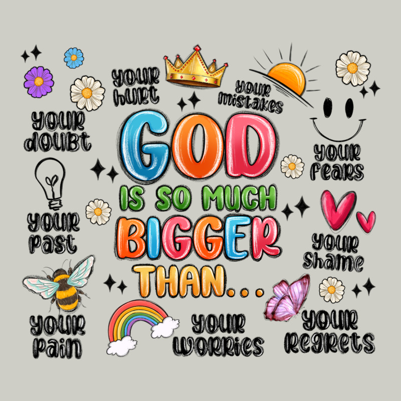 God Is So Much Bigger Than... Heavyweight Hoodie by MaliasSmallBusiness | Teevron