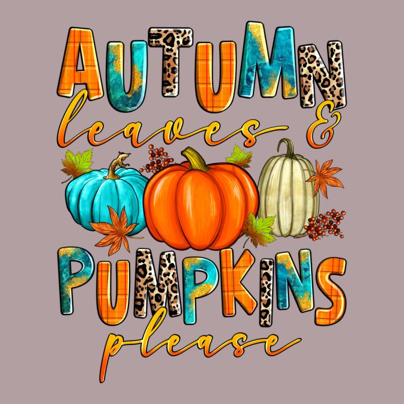 Autumn Leaves And Pumpkins Please Vintage Hoodie by Zillion Design Studio | Teevron