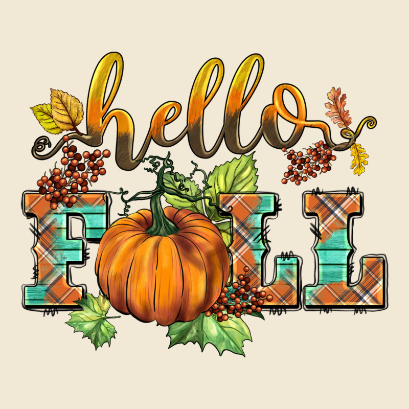 Hello Fall Pumpkin Premium Tee by BarkalooDesign | Teevron