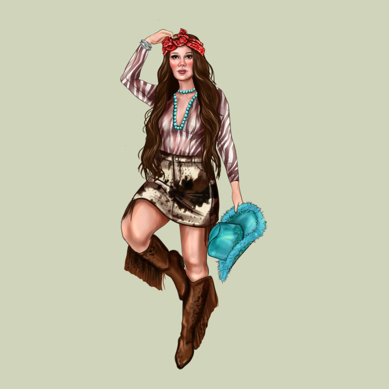 Western Cowgirl Heavyweight Hoodie by NancyCooperArtShop | Teevron