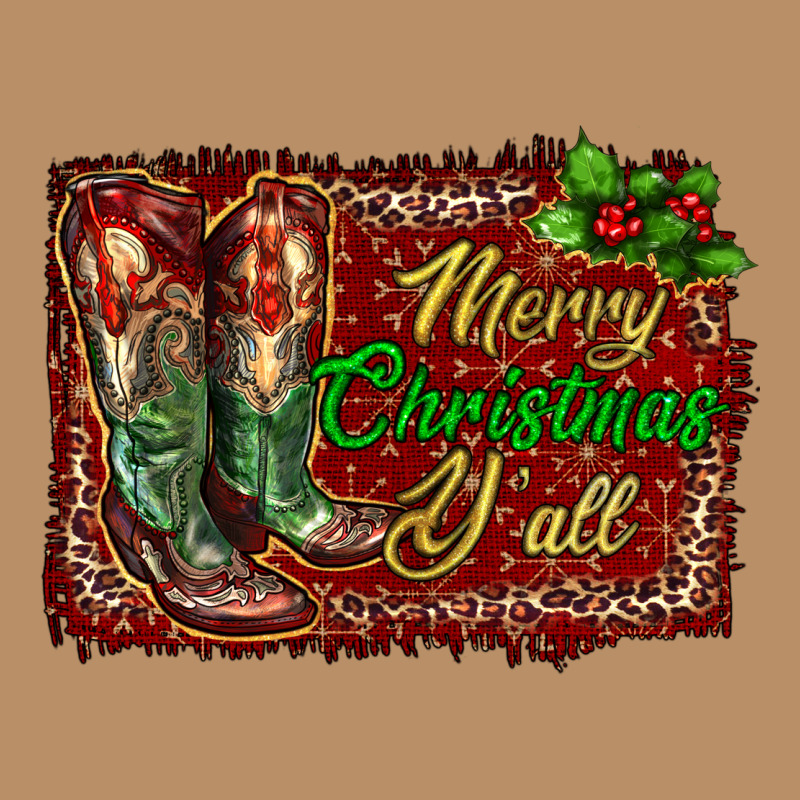 Merry Christmas Y'all Boots Vintage Hoodie by RanaPortraitStore | Teevron