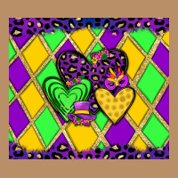 Mardi Gras Hearts Vintage Hoodie | Teevron
