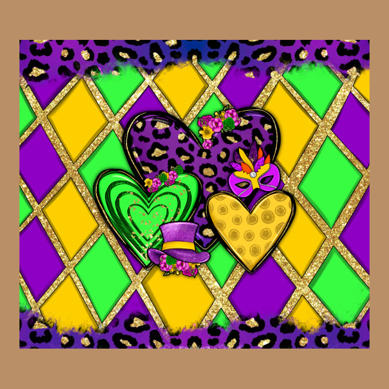 Mardi Gras Hearts Vintage Hoodie by JahusDesignShop | Teevron
