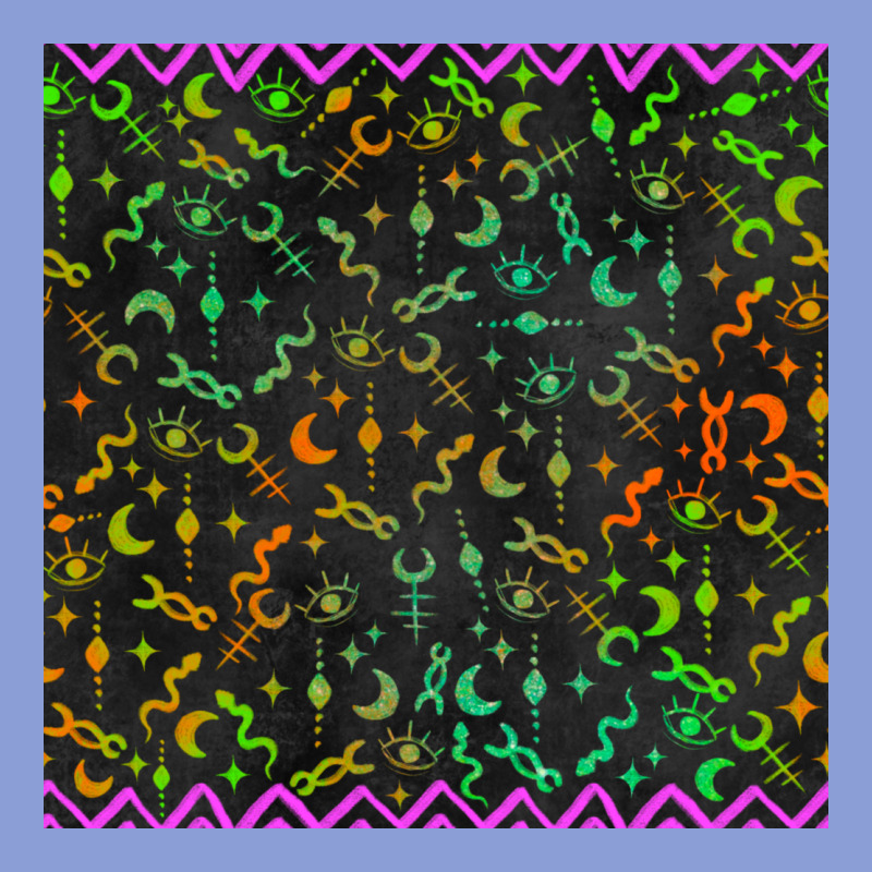 Halloween Witch Symbols Seamless Pattern Long Sleeve Tee by BundleAndBundleShop | Teevron