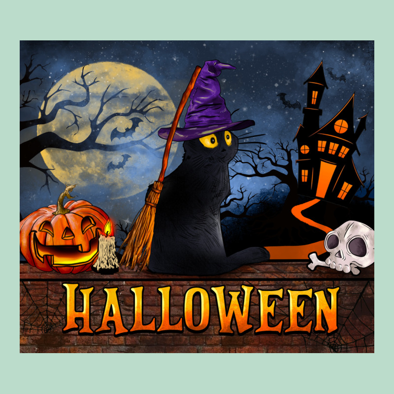 Black Cat Halloween Premium Hoodie by LillyAllenDesigns | Teevron