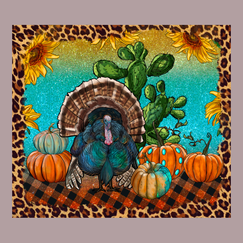 Turkey And Pumpkins Vintage Hoodie by RanaPortraitStore | Teevron
