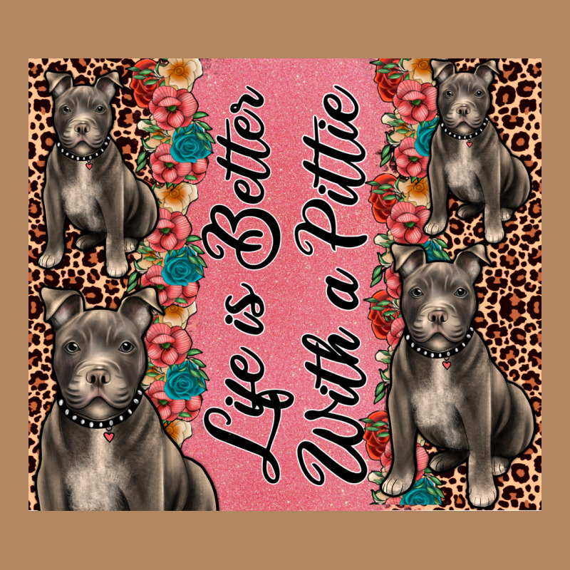 Life Is Better With A Pittie Long Sleeve Tee by JahusDesignShop | Teevron