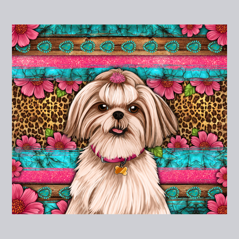 Shih Tzu Floral Tumbler Classic Tee by JahusDesignShop | Teevron